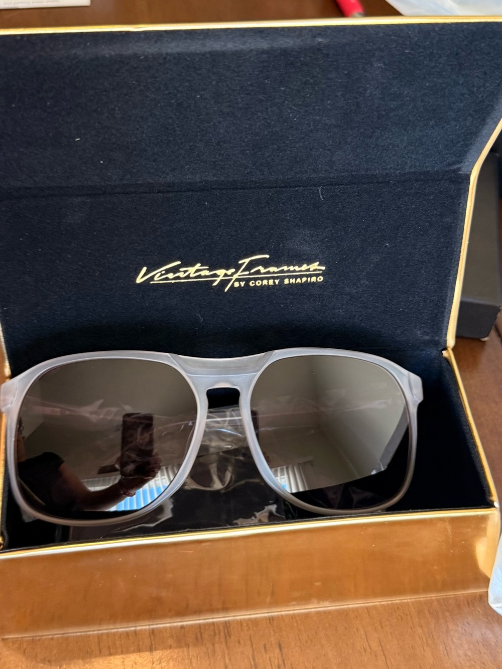 Unisex Vintage Frames by Corey Shapiro Gray Sunglasses